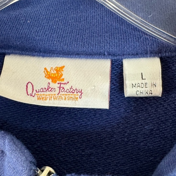 Quacker Factory heart zip up jacket size large - Picture 4 of 4
